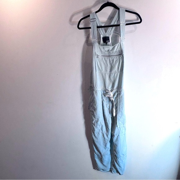 WILFRED FREE Sz XS Valletta Light Greenish Overalls Drawstring Zipper Pockets - Picture 2 of 10